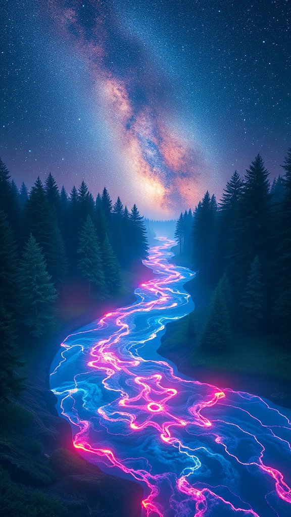 Stargazing By A Cosmic River