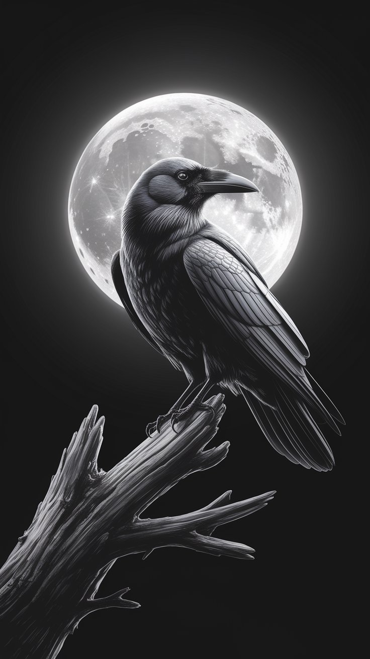 Moonlit Mystery In Monochrome