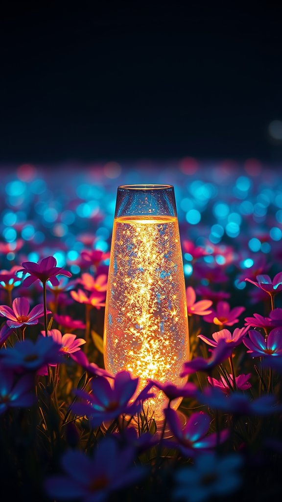 Enchanting Floral Luminescence