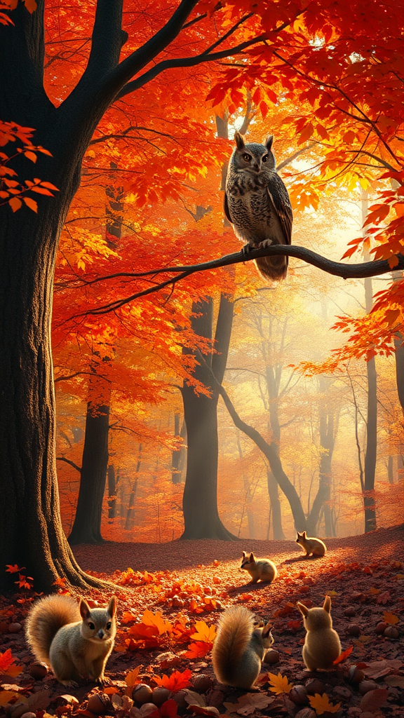 Autumn's Fiery Tapestry Unfurled