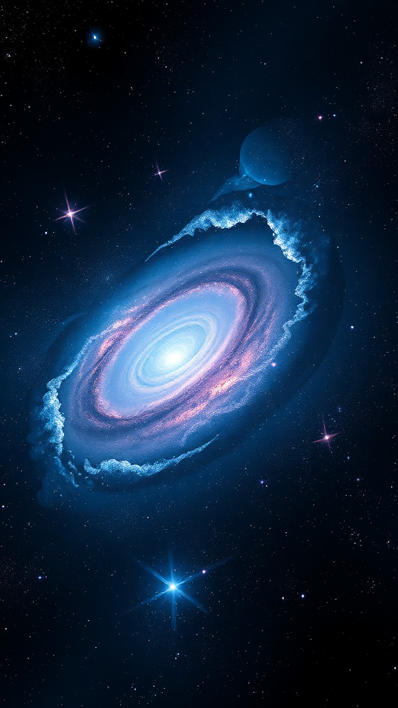 Celestial Whirl: A Cosmic Dance of Light