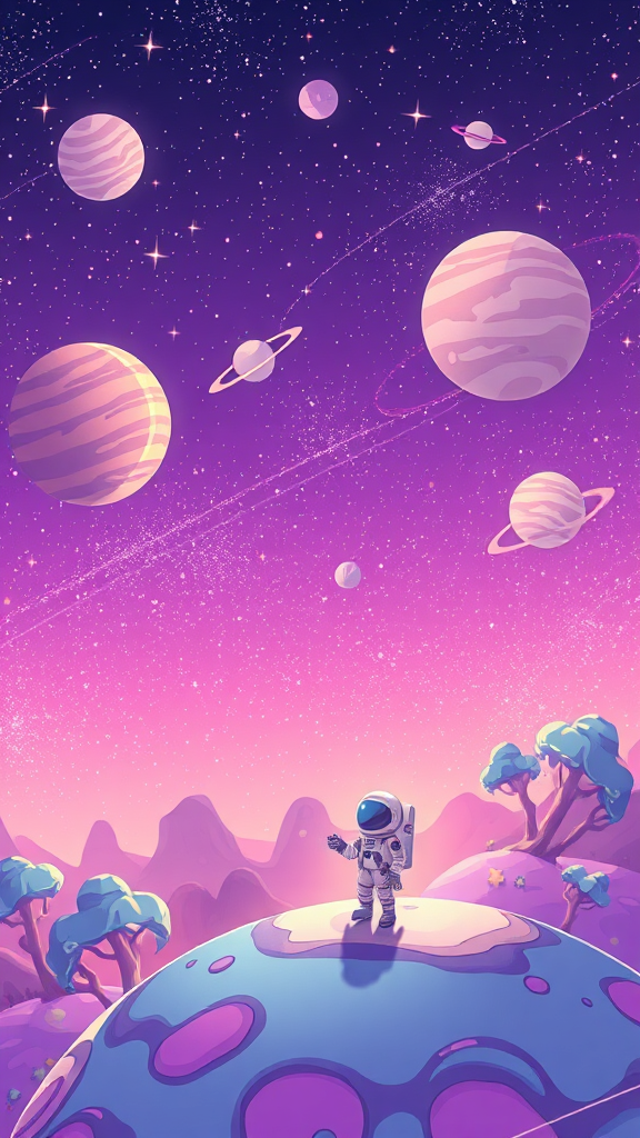 Cosmic Whimsy: Planetary Patterns Unite