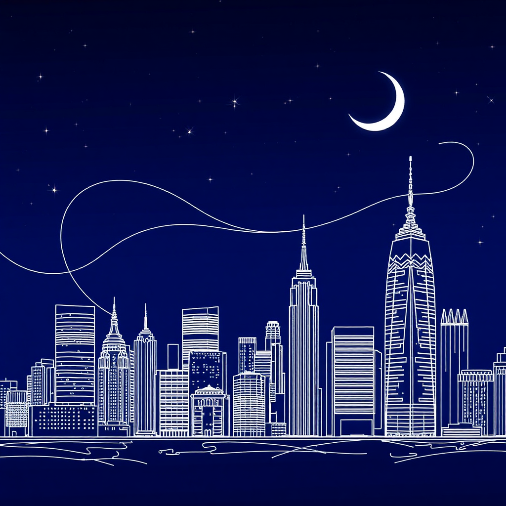 Dusk's Silhouette: City Dreams