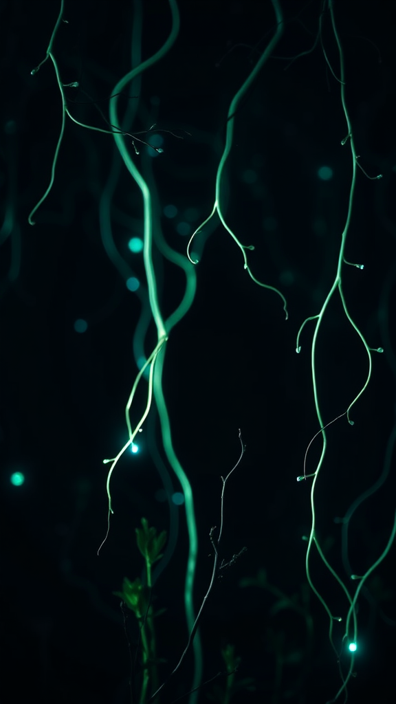 Enchanted Woods: A Bioluminescent Retreat