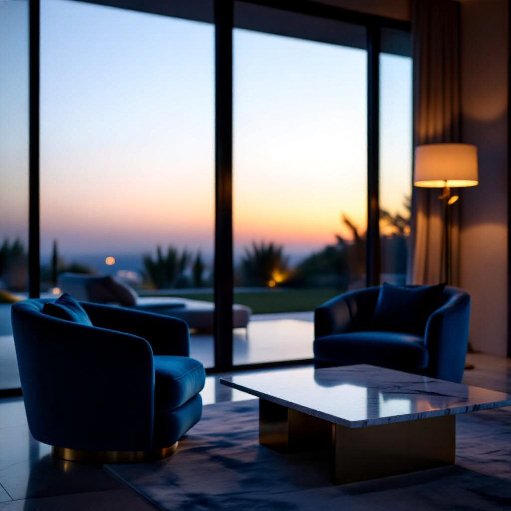 Geometric Elegance Bathed in Twilight