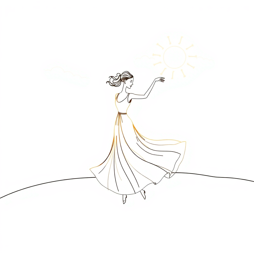 Graceful Waltz in a Whimsical Breeze