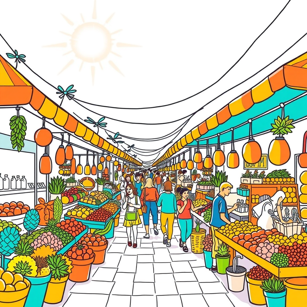 Kaleidoscope of Market Merriment