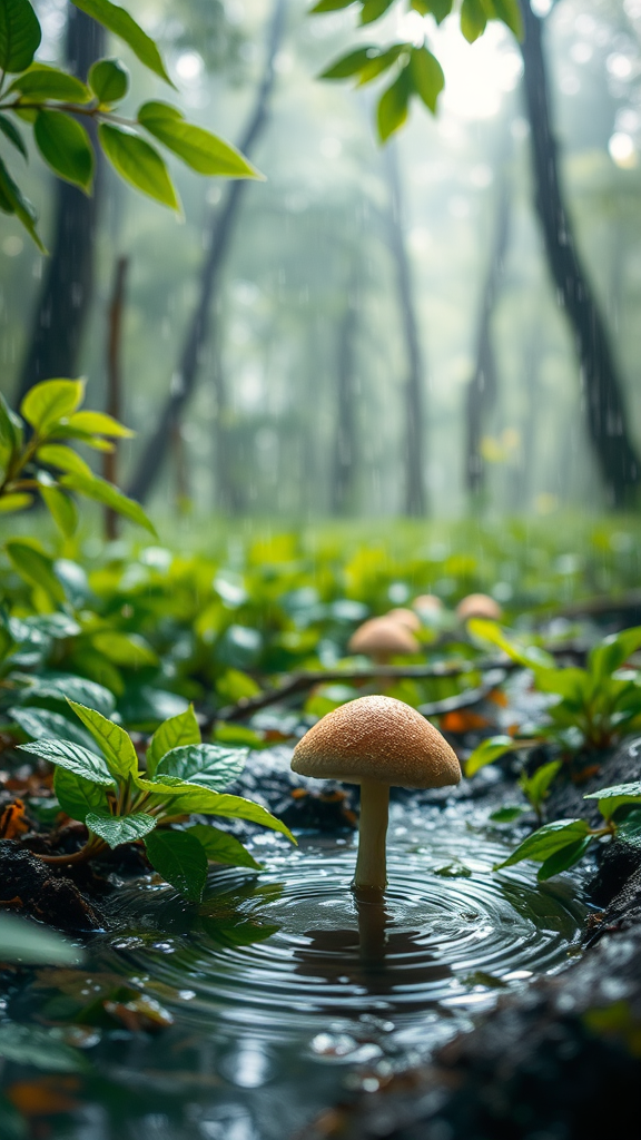 Rain-Kissed Woodland Whispers