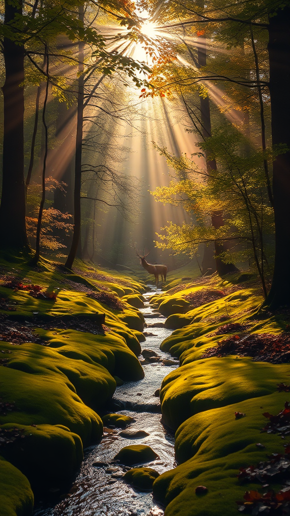 Sunlit Glade: Nature's Warm Embrace