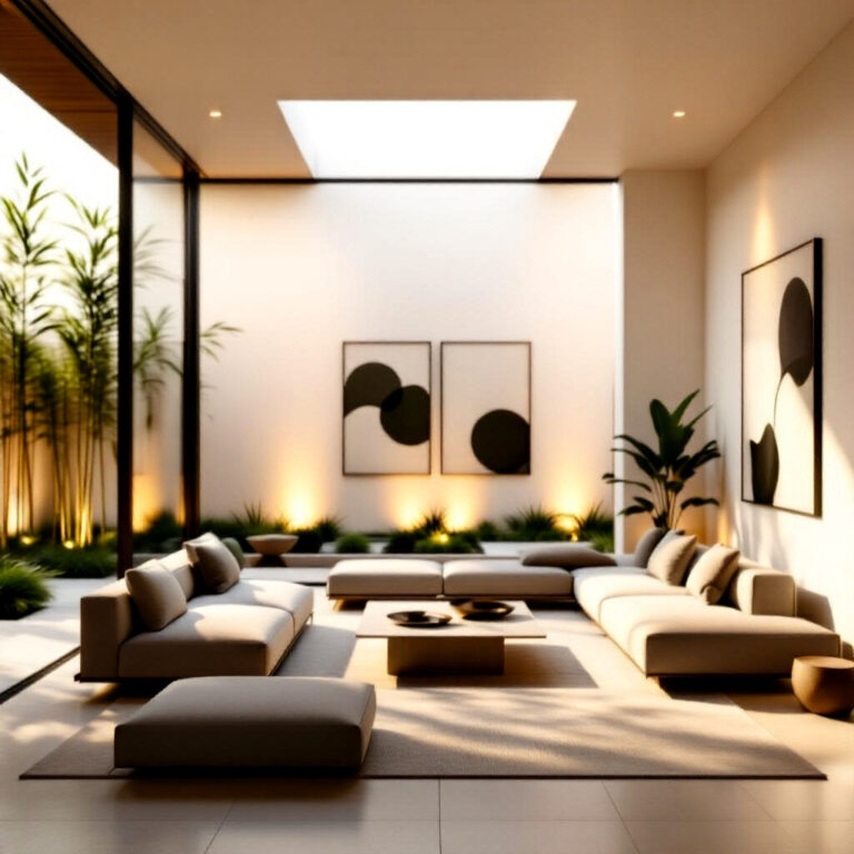 Sunlit Serenity in Modern Simplicity