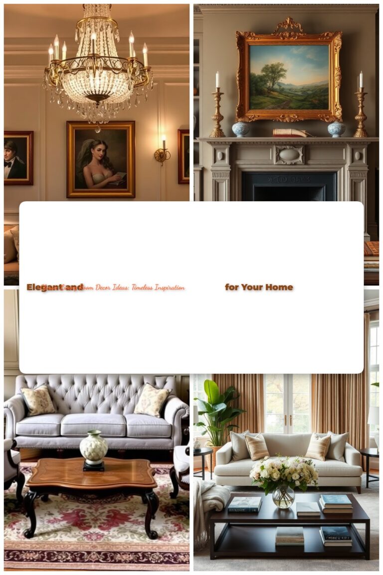 Elegant and Classic Living Room Decor Ideas: Timeless Inspiration for Your Home