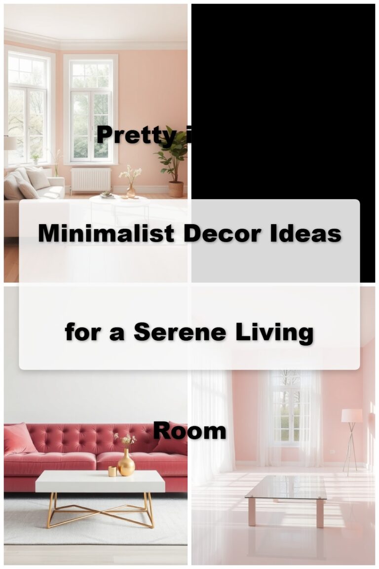 Pretty in Pink: Minimalist Decor Ideas for a Serene Living Room