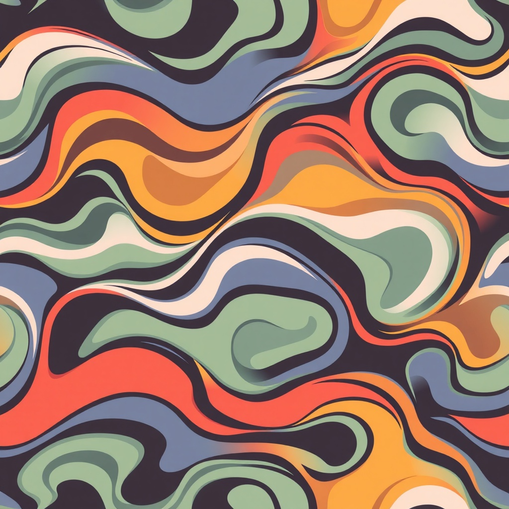 Fluid Waves Pattern 5 Pattern Preview