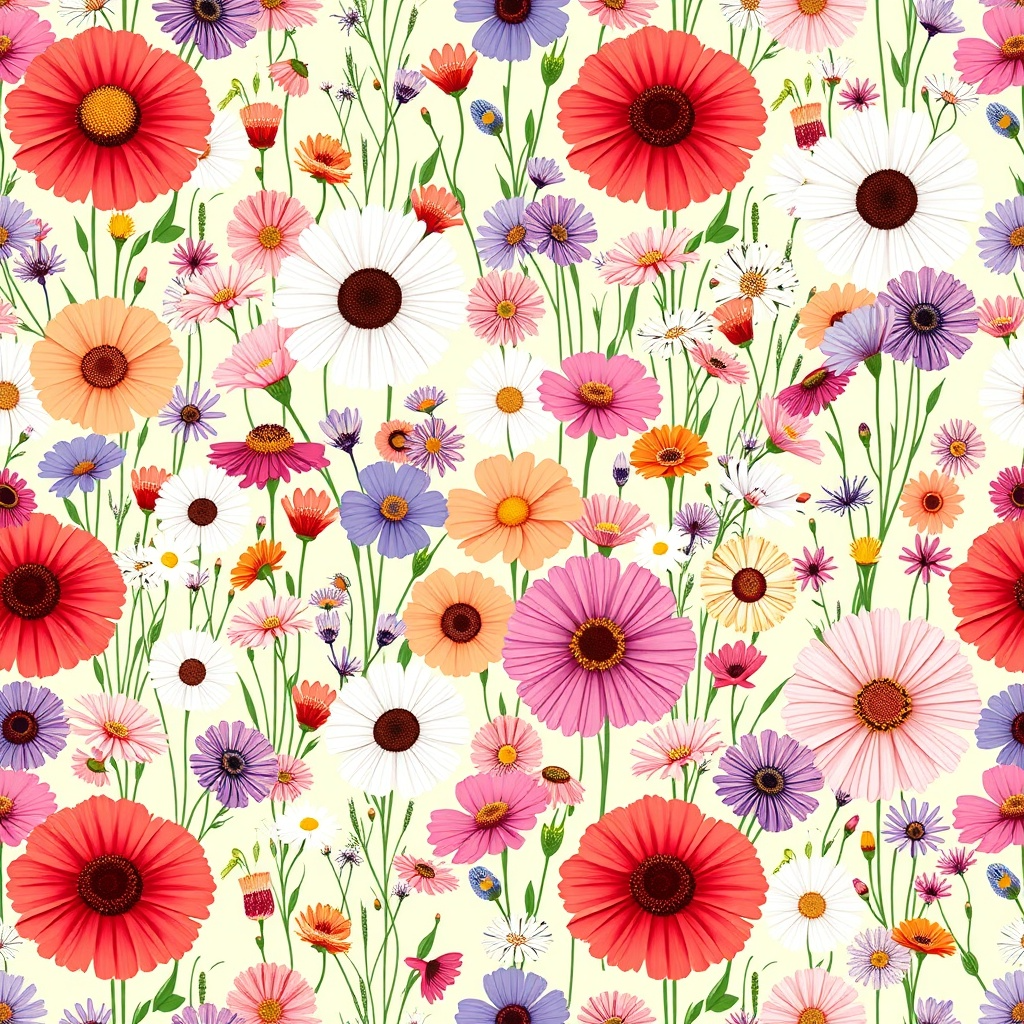 Wildflower Meadow Pattern 2 Pattern Preview