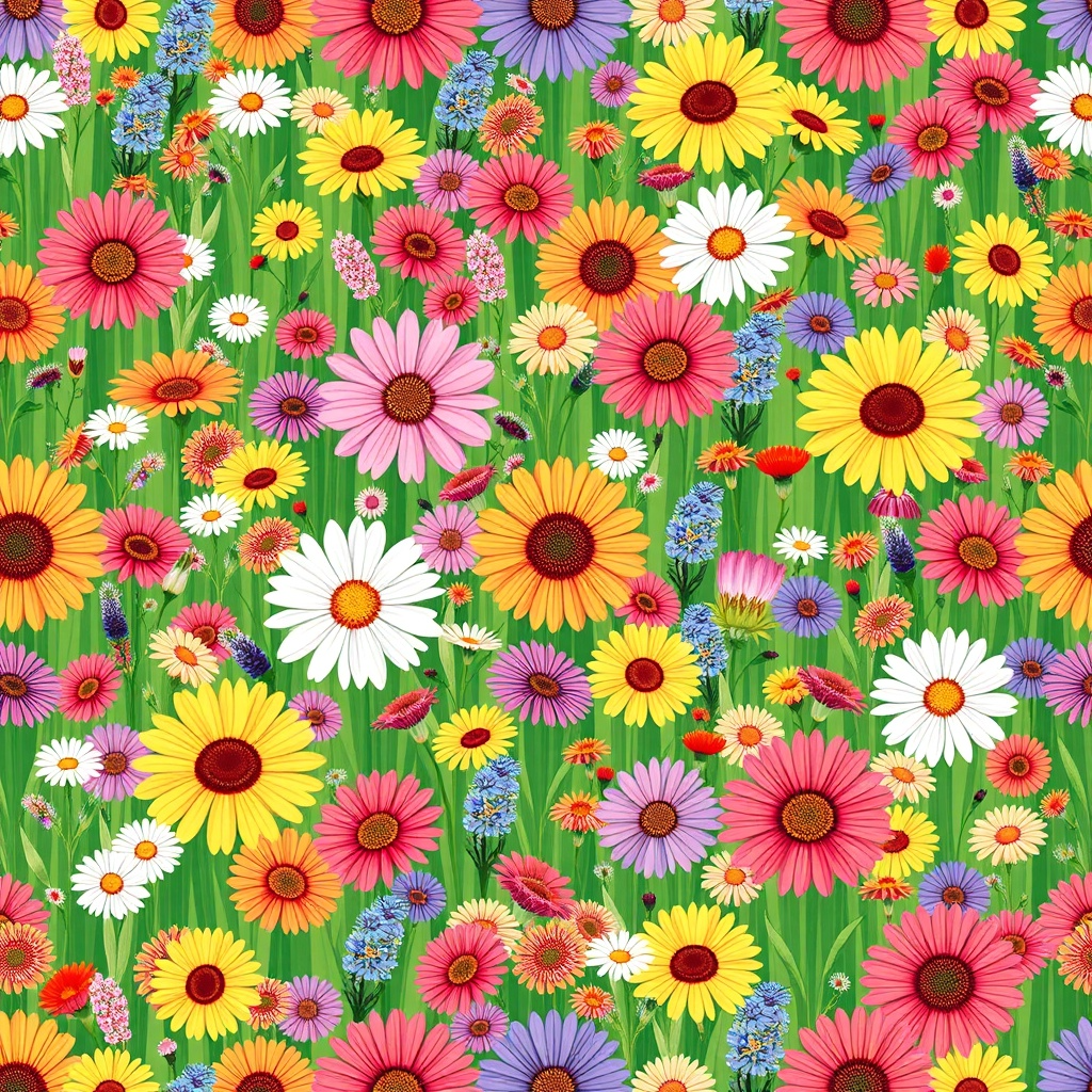 Wildflower Meadow Pattern 3 Pattern Preview