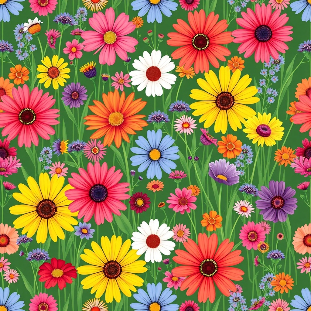 Wildflower Meadow Pattern 4 Pattern Preview