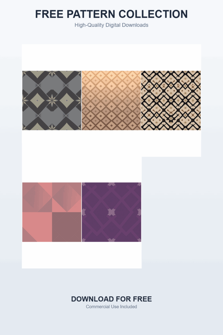 FREE Diamond Grid Pattern 1 Patterns | 5 Digital Downloads