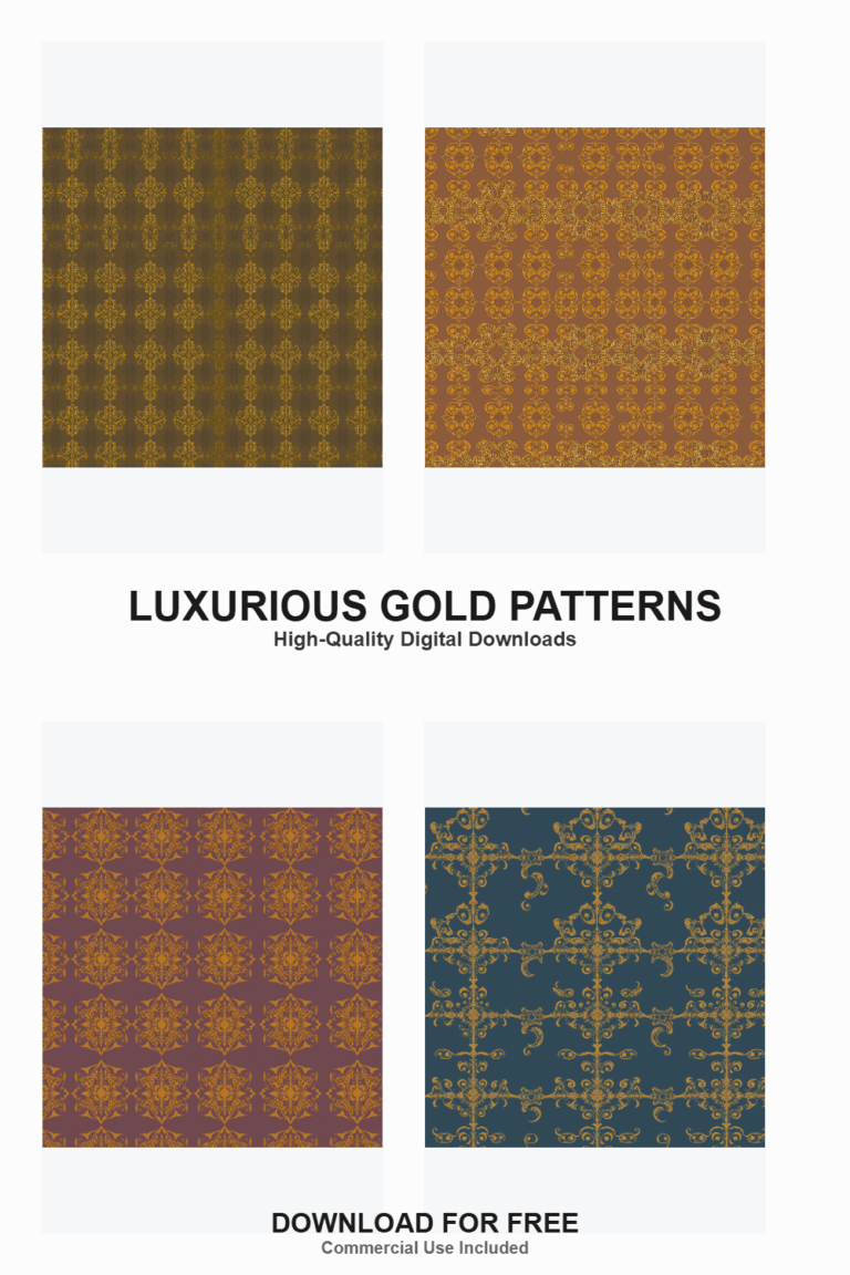 Luxurious Gold Filigree Patterns for DIY Elegance
