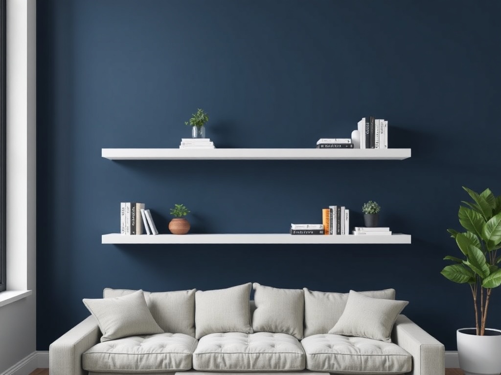 20 Space-Saving Living Room Shelves Ideas