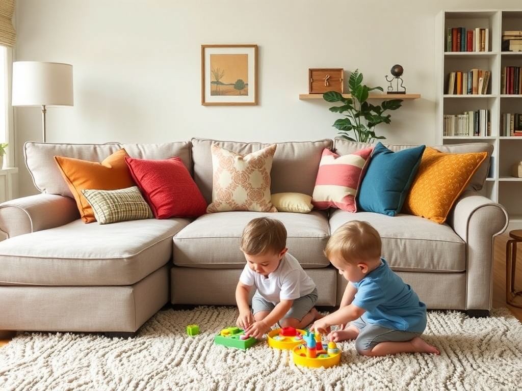 20 Tips for a Family-Friendly Living Room Setup