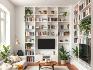 Read more about the article 20 Small Apartment Living Room Storage Hacks
