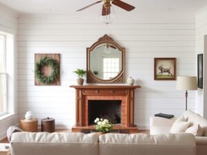 Read more about the article Farmhouse Living Room Wall Decor Inspiration: Transform Your Space with Rustic Charm