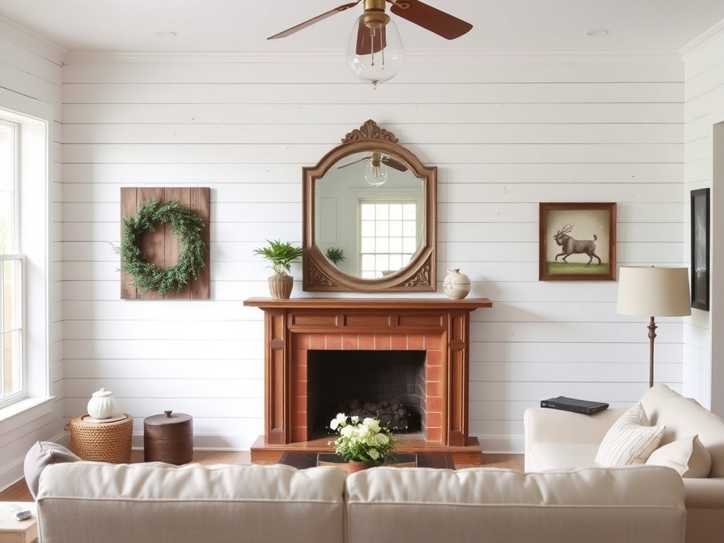 Farmhouse Living Room Wall Decor Inspiration: Transform Your Space with Rustic Charm