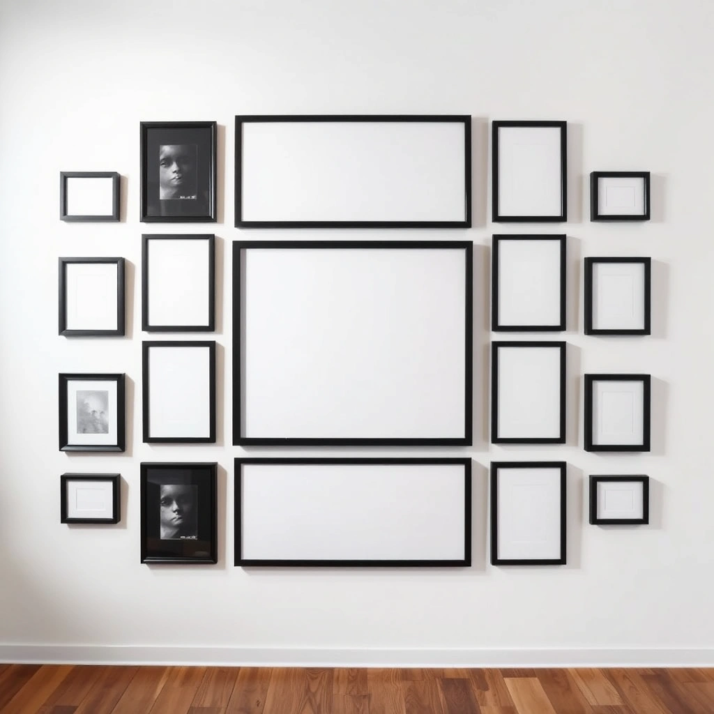 You are currently viewing 26 Minimalist Living Room Gallery Wall Layouts