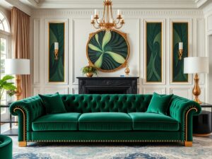 Read more about the article 30 Art Deco Living Room Statement Pieces to Transform Your Space