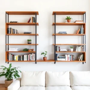 Read more about the article 23 Minimalist Living Room Built-In Shelving Ideas