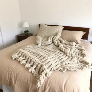 Read more about the article 23 Cozy Bedroom Ideas with Chunky Knit Throw Blankets