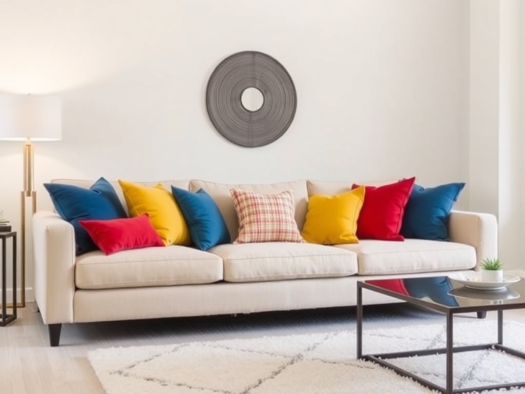 Transform Your Living Room with Colorful Throw Pillows