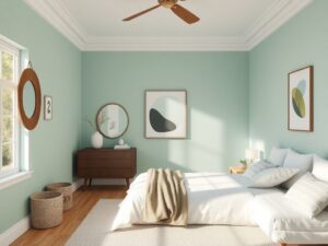 Read more about the article 29 Serene Seafoam Green Bedroom Color Palette Ideas