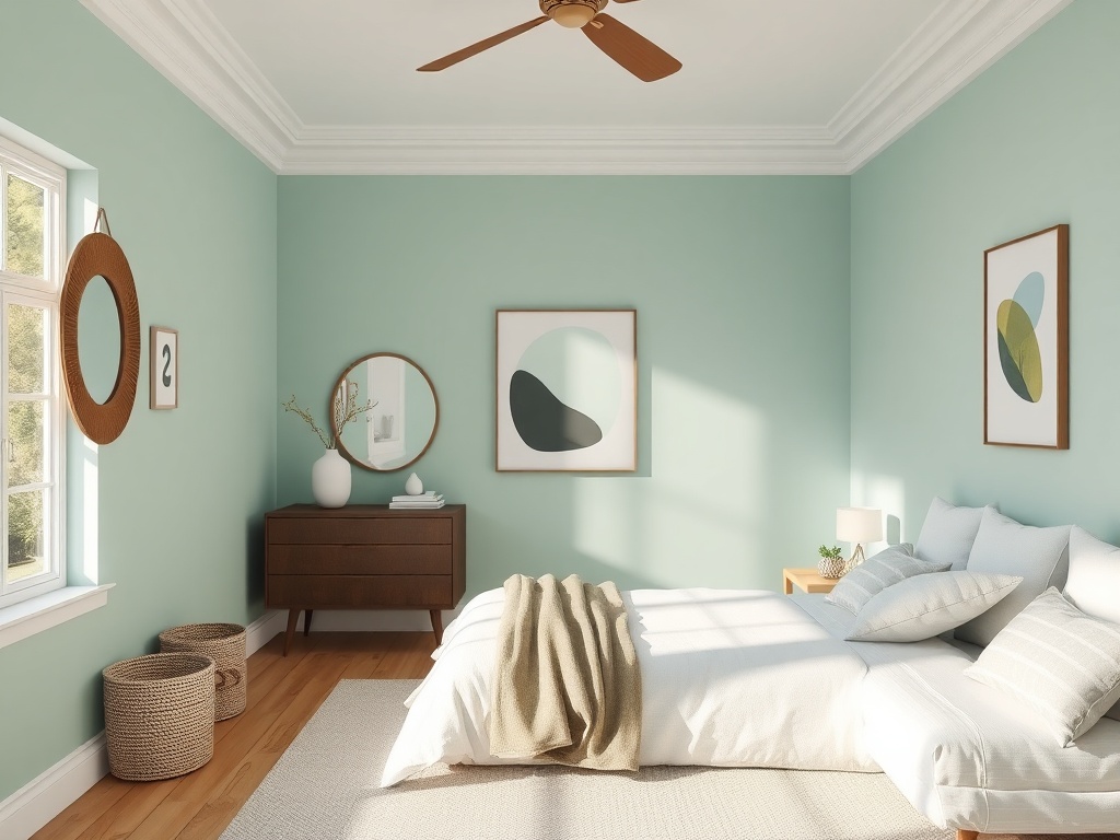You are currently viewing 29 Serene Seafoam Green Bedroom Color Palette Ideas