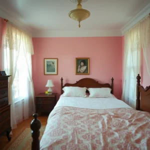 Read more about the article 29 Vintage Bedroom Ideas with Lace Curtain Decor