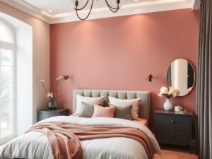 Read more about the article 21 Dusty Rose and Gray Bedroom Ideas with Romantic Vibes