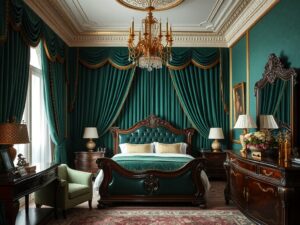 Read more about the article 27 Luxury Bedroom Ideas with Plush Velvet Curtains