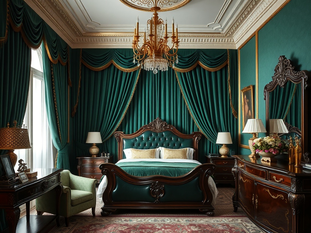 You are currently viewing 27 Luxury Bedroom Ideas with Plush Velvet Curtains