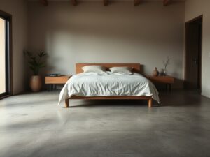 Read more about the article 29 Concrete Floor Bedroom Ideas for an Industrial Aesthetic