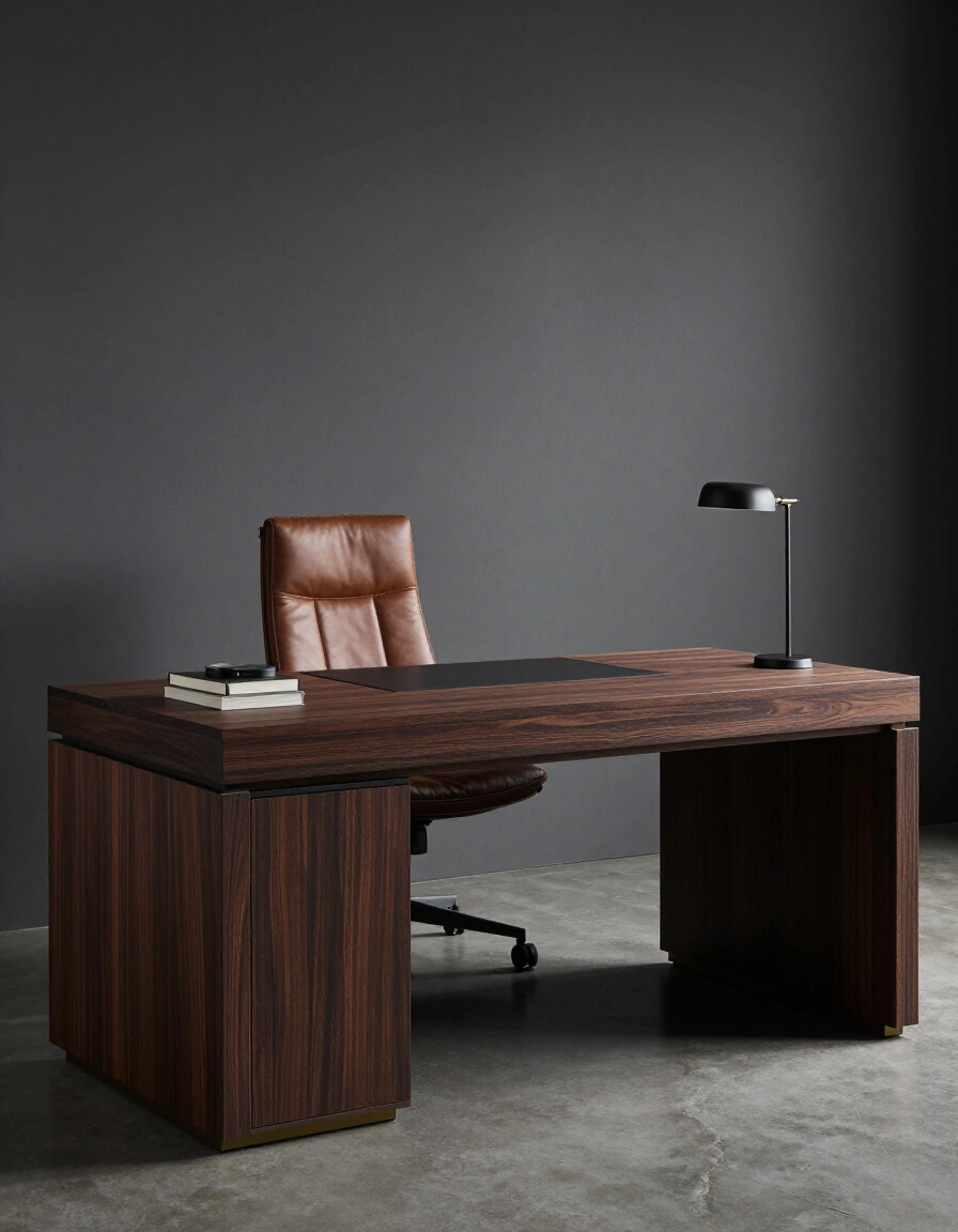 23. Masculine Desk Design