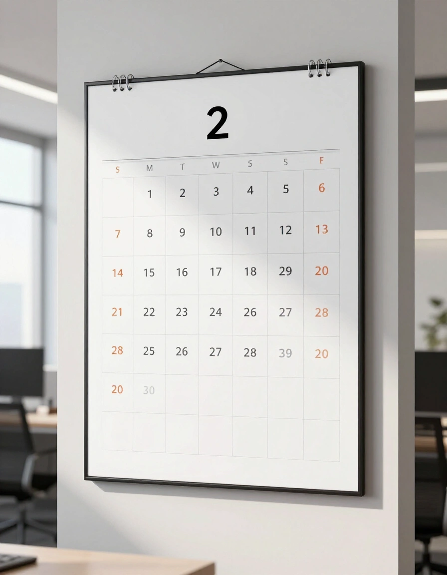 11. Add a Wall-Mounted Calendar