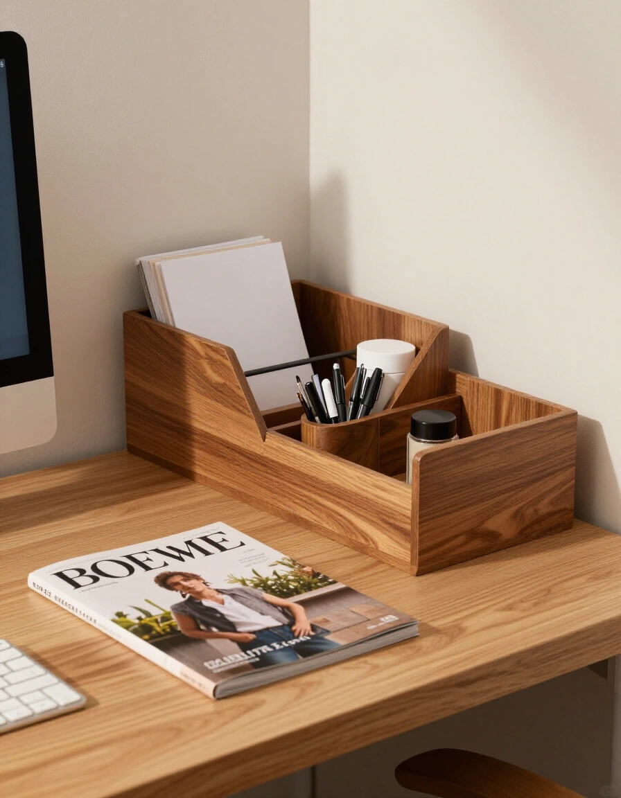 27. Incorporate a Desk Organizer