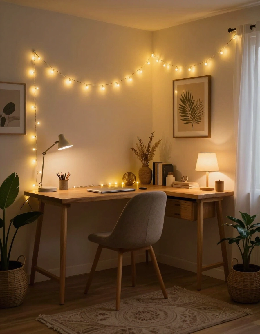 24. Add Ambiance with String Lights