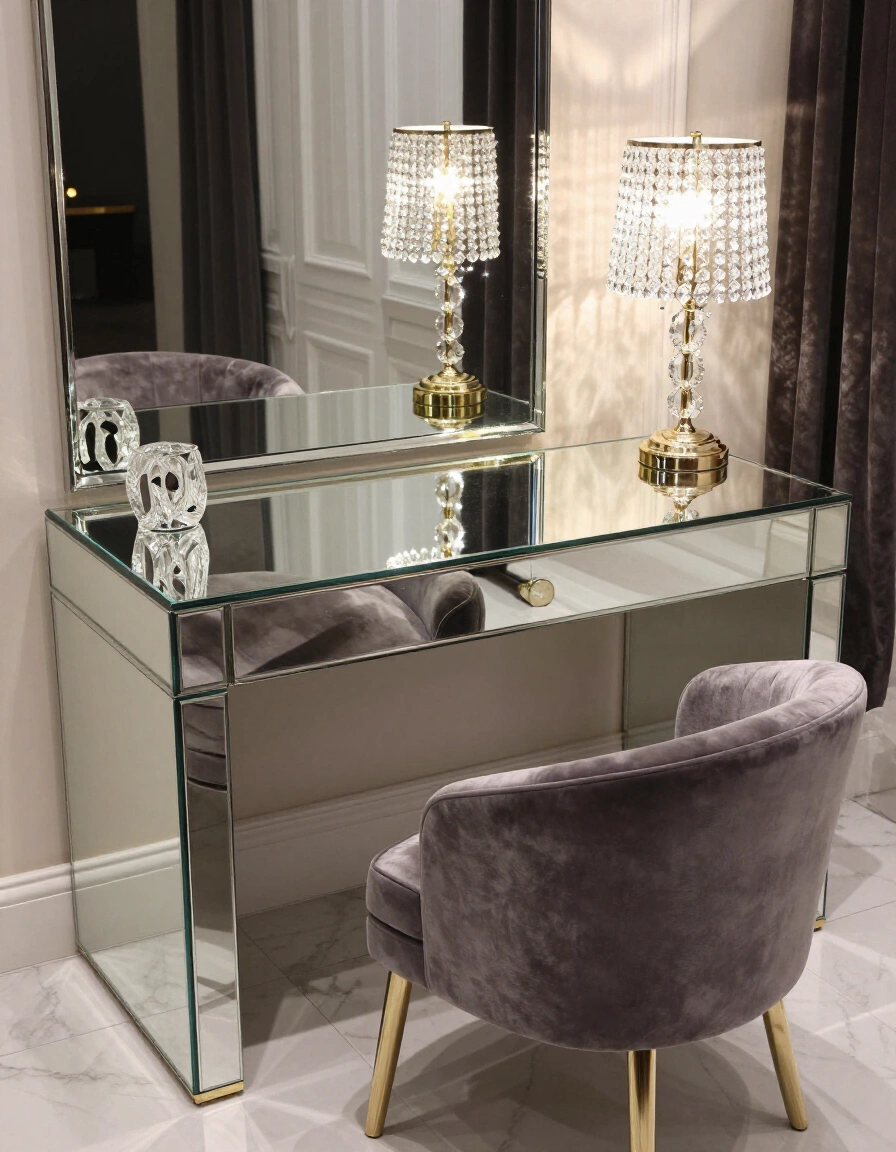 26. Glamour Desk Setup