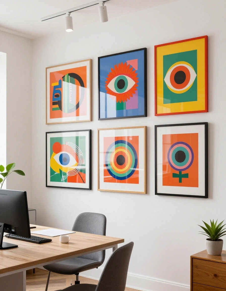 29. Retro Pop Art Gallery Wall