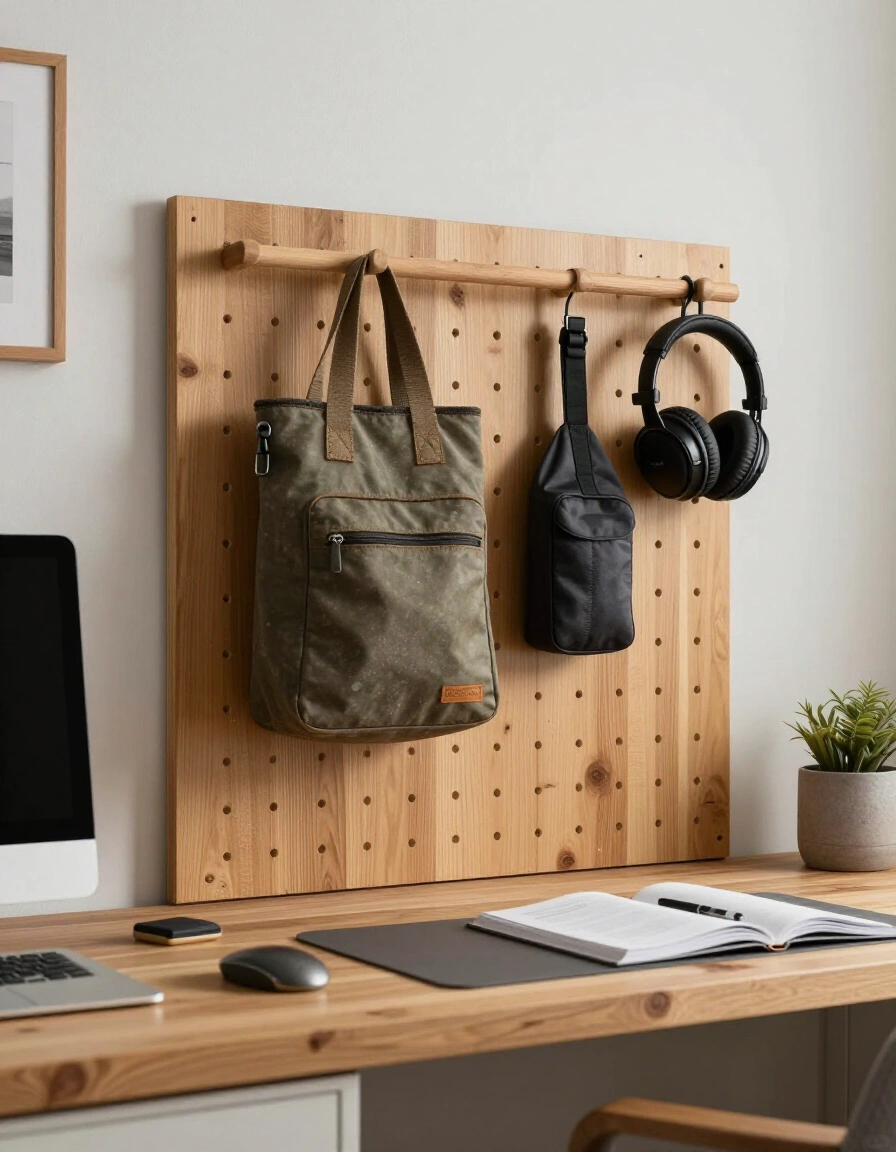 15. Incorporate a Peg Rail for Hanging