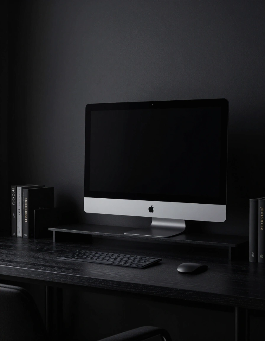 11. Dark Mode Desk Decor
