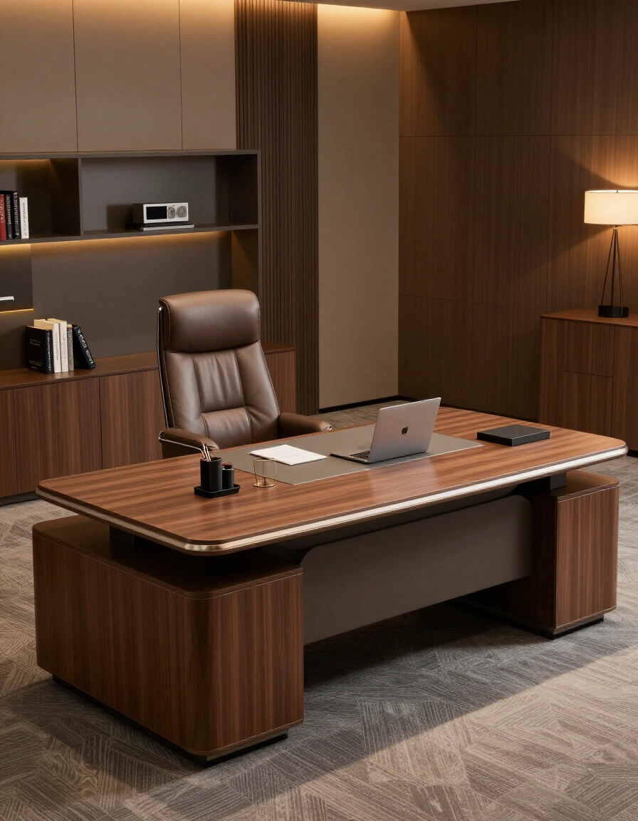 20. Professional Executive Desk Setup