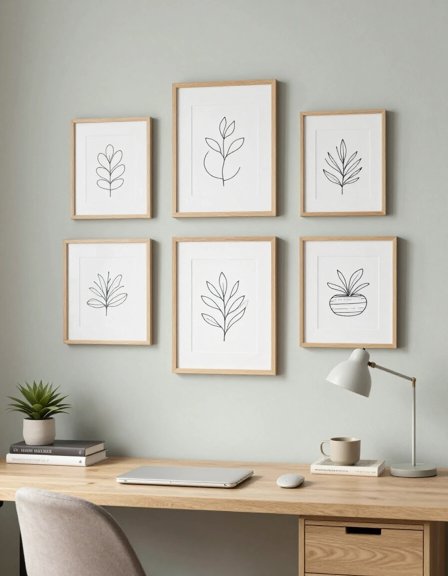 18. Japandi Harmony Gallery Wall