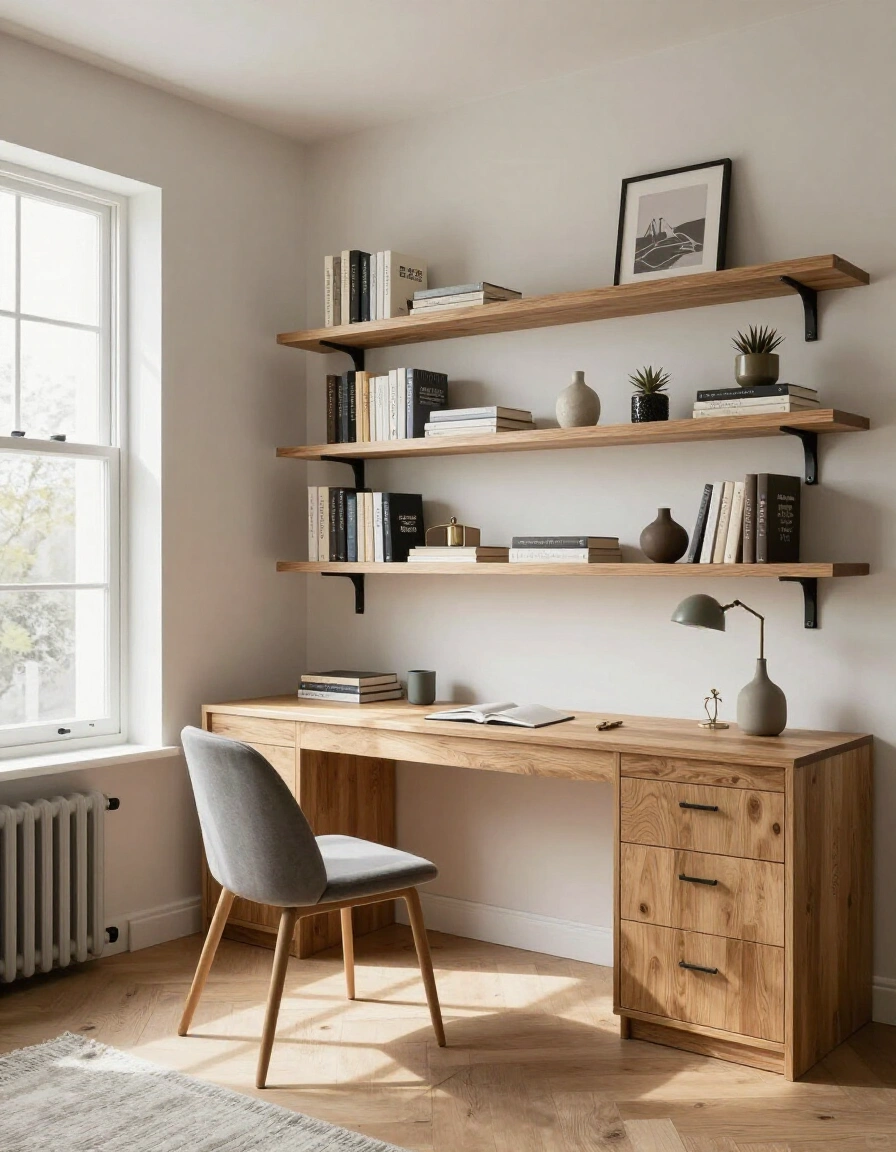 8. Install Floating Shelves